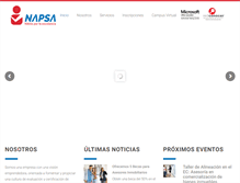 Tablet Screenshot of napsa.com.mx